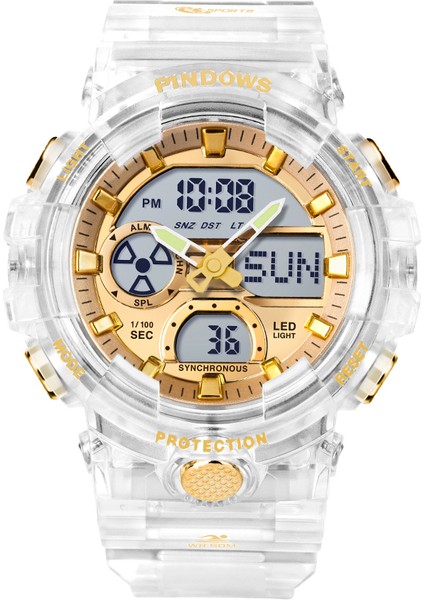 PDS-S9201-N2 Dijital Saat Pindows Yeni Tasarım Özel Logo Dijital 50 M Su Geçirmez Büyük Kasa Klasik Kronograf Erkek Spor Özel Çok Fonksiyonlu Saatler (Yurt Dışından) indirimleri