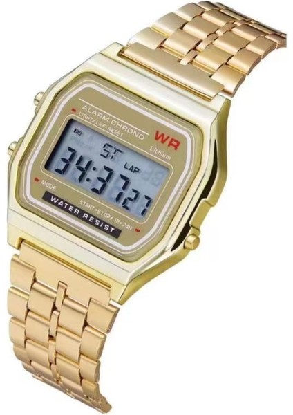 Altın F-91 Genel Izle F91W Dijital Vintage Kare Spor Saat Alarm Japonya Hareketi Erkek Saatler (Yurt Dışından)