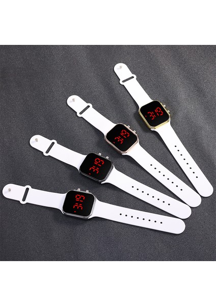 Siyah Kuşak Gül Altın Akıllı Silikon LED Elektronik Saat Erkekler ve Kadınlar Spor Saat Bilezik Öğrenci Izle (Yurt Dışından) fırsatları