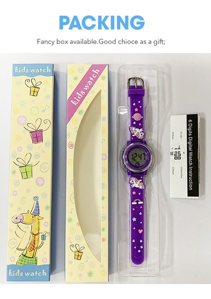 Pembe Fare Okuma Saati Sıcak Satış Su Geçirmez Dijital Çocuk Karikatür Spor Takvimleri Dijital Saatler El Izle Kızlar Için Renkli Aydınlık Izle (Yurt Dışından) fiyatları