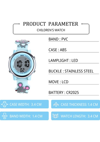 Pembe Fare Okuma Saati Sıcak Satış Su Geçirmez Dijital Çocuk Karikatür Spor Takvimleri Dijital Saatler El Izle Kızlar Için Renkli Aydınlık Izle (Yurt Dışından) fırsatları