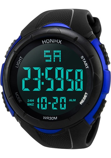 Gümüş Spor Sıcak Satış Honhx Marka 3001 Dijital Saat Erkekler Yeni Moda Spor LED Saat Su Geçirmez Kol Saati Reloj Para Hombre (Yurt Dışından)