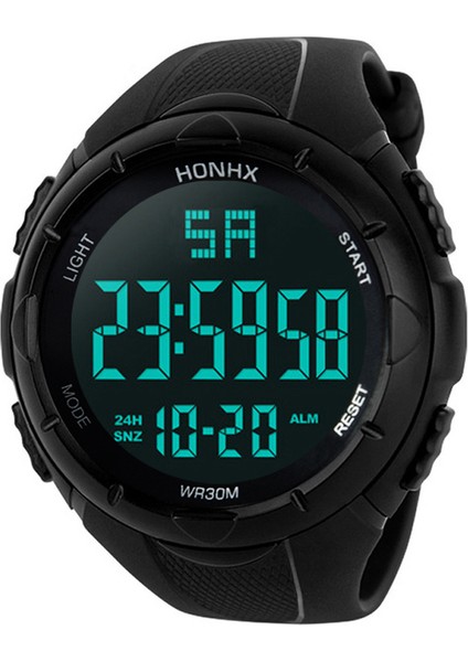 Gümüş Spor Sıcak Satış Honhx Marka 3001 Dijital Saat Erkekler Yeni Moda Spor LED Saat Su Geçirmez Kol Saati Reloj Para Hombre (Yurt Dışından)
