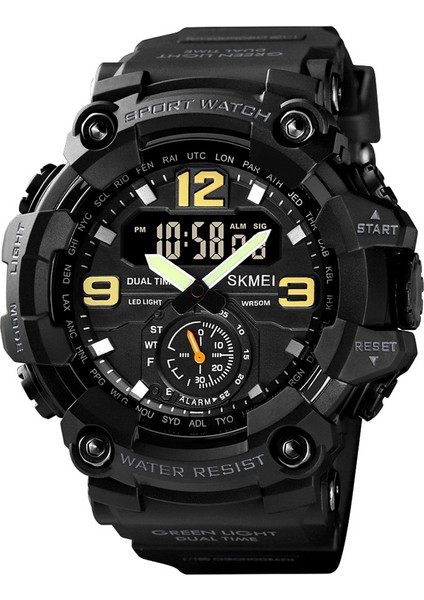 Camo Yeşil Skmei Erkek Spor Saatler Dijital Su Erkek Spor Saatler Erkekler Dijital Saatler 1637 (Yurt Dışından)