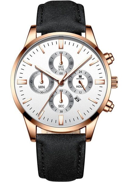 Stil 3 Moda Yeni Minimalist Erkek Moda Ultra Ince Saatler Basit Erkek Iş Deri Kemer Kuvars Izle (Yurt Dışından)