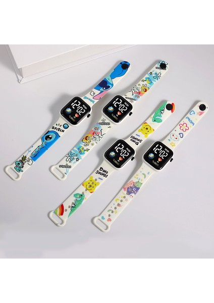 Üç Sevimli Canavarlar 1 Dijital LED Çocuk Saati Hayvan Baskılı ve Dokunmatik Ekran Fonksiyonlu Çocuklar Bileklik Saat Eğlenceli Karikatür Baskılı (Yurt Dışından) indirimleri