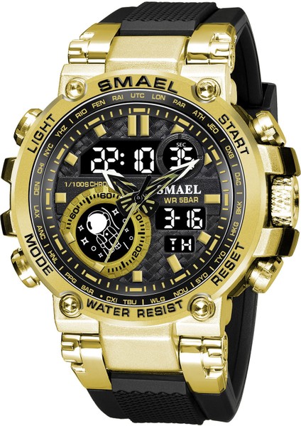 G Sport Smael 8093 En Çok Satan Izle Çift Zamanlı Dijital Spor Kol Saati Erkek Saatleri Aydınlık Çok Fonksiyonlu Erkek Su Geçirmez Saatler (Yurt Dışından)