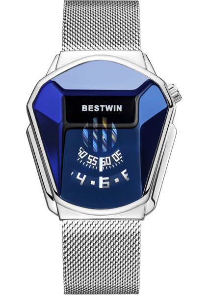 Hoursly Erkekler #1 Bestwin Izle 6615 Saatlik Erkekler ve Kadınlar Için Marka Lüks Altın En Iyi Win Kol Saati Su Geçirmez Geometrik Şekil Kuvars Saatler (Yurt Dışından)
