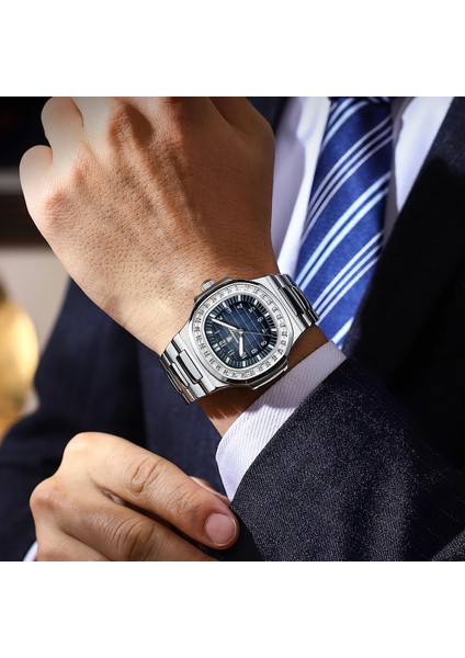 B Izle Üst Marka Poedagar 925 Moda Gül Altın Kare Erkekler Kuvars Izle Su Geçirmez Aydınlık Tarih Paslanmaz Çelik Izle Erkekler Için (Yurt Dışından) fırsatları