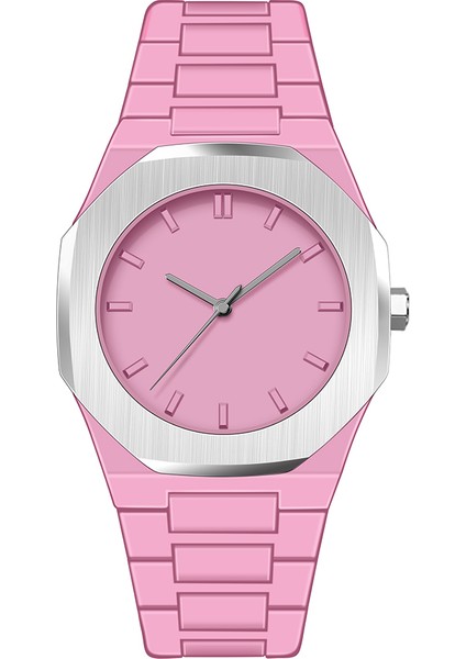 Pink1 1077 Yüksek Son Kalite Safir Cam Saat Su Geçirmez Ultra Ince D1 Kişiselleştirilmiş Logo Özel Kuvars Izle Paslanmaz Çelik 316L Izle (Yurt Dışından)