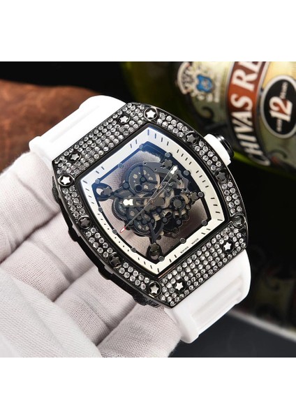 A21 Moda Erkek Izle Richard Lüks Marka Tasarımcısı Erkekler Kuvars Saatler Rm Moda Spor Elmas Paslanmaz Çelik Izle Özel Logo (Yurt Dışından)