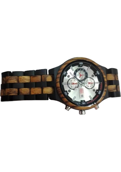 Abanoz Kırmızı Sandal Ağacı Moda Kunhuang Ahşap Izle Adam Çok Fonksiyonlu Moda Saat Kronograf Saat Bilek Izle Aydınlık Spor Kuvars Kol Saati (Yurt Dışından) fırsatları