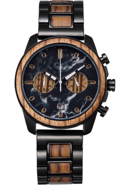 Sarı D8106 Saatler Erkekler Bilek Oem Odm Moda Yeni Trend Özel Ahşap Izle Durumda Çok Fonksiyonlu Kronograf Erkekler Bilek Ahşap Kuvars Saatler (Yurt Dışından)