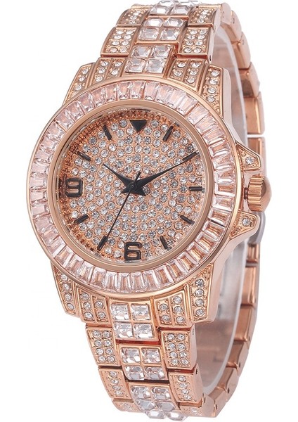 Gül Altın Lüks Buzlu Out Erkekler Kuvars Izle Tam Cz Taşlar Gümüş Altın Pırlanta Bilek Takı Büyük Arama Erkekler's Yaratıcı Kol Saatleri (Yurt Dışından) indirimleri