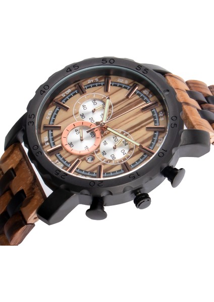 Shuangpin Tasarım Abanoz Zebra D8135 Yeni Erkek Kuvars Ahşap Izle Iş Çok Fonksiyonlu Aydınlık Kuvars Izle Büyük Kadran Ahşap Izle (Yurt Dışından) fiyatları