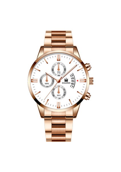 Şekilde Gösterildiği Gibi Izle 9 2023 Erkekler Kuvars Kronograf Takimetre Siyah Kadran 44MM Erkek Kol Saati Takvim Zamanlayıcı Gündelik Kuvars Saatler (Yurt Dışından)