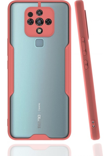 Tecno Camon 16 Kılıf Platin Silikon - Pembe 300099