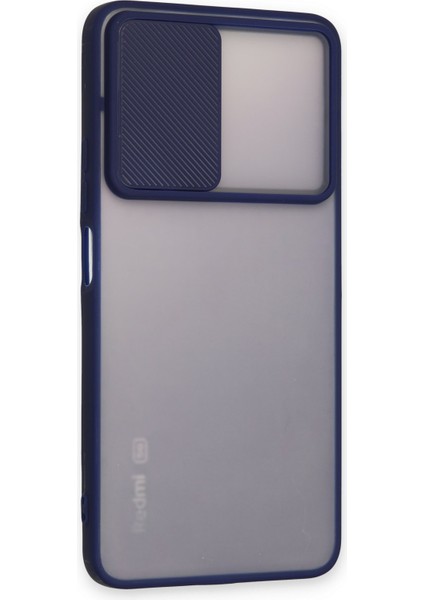 Xiaomi Redmi Note 11 Pro Plus 5g Kılıf Palm Buzlu Kamera Sürgülü Silikon - Lacivert 300099