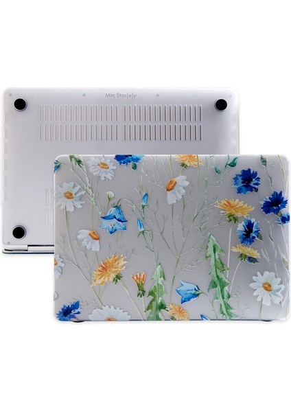 Macbook Pro Kılıf 13inç M1-M2 A1706 A1708 A1989 A2159 A2251 A2289 A2338 ile Uyumlu Flower01NL