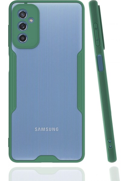 Samsung Galaxy M52 5g Kılıf Platin Silikon - Yeşil 300099