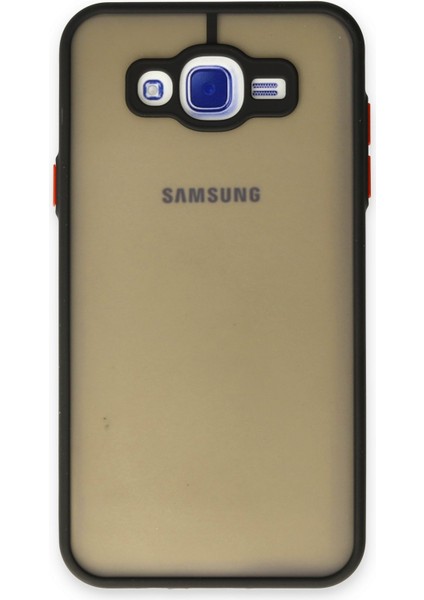 Samsung Galaxy J7 Kılıf Montreal Silikon Kapak - Siyah 300099