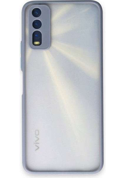 Vivo Y20 Kılıf Montreal Silikon Kapak - Gri 300099