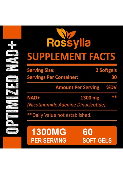 Liposomal Nad+ Support Cellular Energy 60 Kapsul Highest Absorption fiyatları