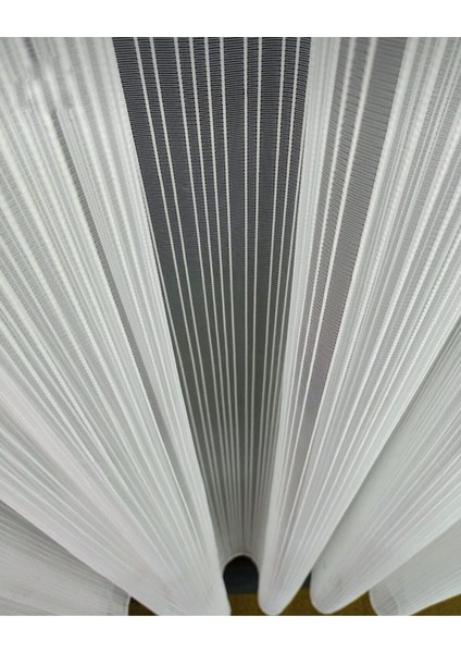 Taç Çizgili Naturel Tül Perde Kullanıma Hazır Normal Pile fiyatları