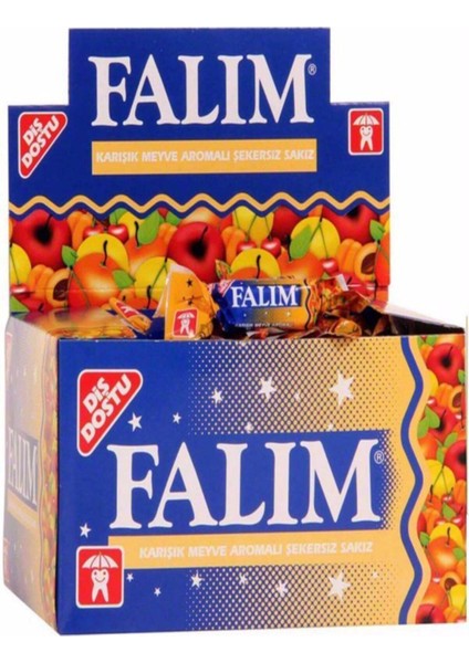Falım Tekli Sakız 5 Kutu Toplam 500 Adet