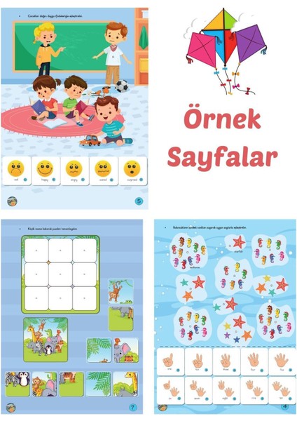 7 Kitap Set- 3 Yaş Cırt Cırtlı Etkinlikler ve Yapıkredi Yayınları Yky Kutulu Kitaplık Seti modelleri