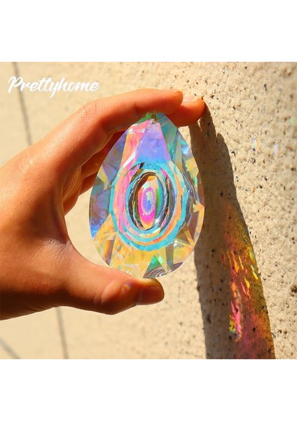 Oval Stil Kristal Asılı Damla Güneş Işığı Yakalayıcı El Yapımı Kolye Ev Dekorasyon Pencereler Düğün Bahçe Dekor Süs Dıy Craft (Yurt Dışından) fırsatları