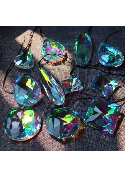Oval Stil Kristal Asılı Damla Güneş Işığı Yakalayıcı El Yapımı Kolye Ev Dekorasyon Pencereler Düğün Bahçe Dekor Süs Dıy Craft (Yurt Dışından) indirimleri