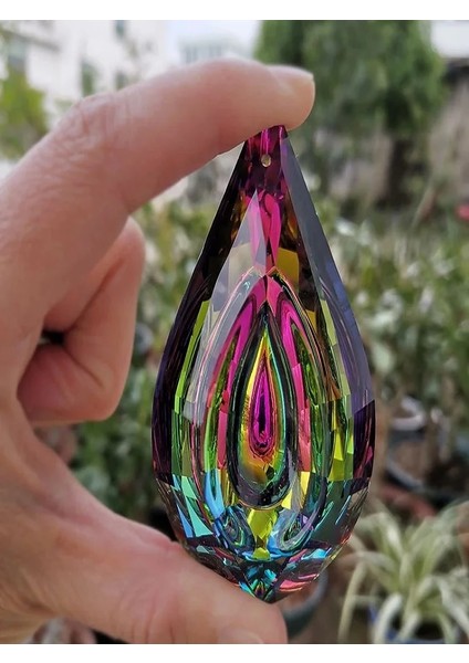 Renk 1 Stil 50 mm Gökkuşağı Kristal Prizma Suncatcher Asılı Dekorasyon Kolye Prizma Lamba Parçaları Asılı Süsler Ev Düğün Parti Dekorasyon (Yurt Dışından) fiyatları