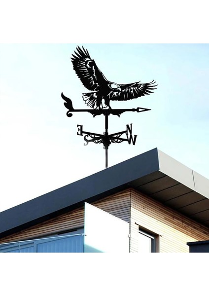 At Tarzı Paslanmaz Çelik Rüzgar Gülü Metal Rüzgar Gülü Yard Rüzgar Bahçesi Kazık Rüzgar Hızı Er Vane Ev Açık Bahçe Dekorasyonu (Yurt Dışından) fırsatları