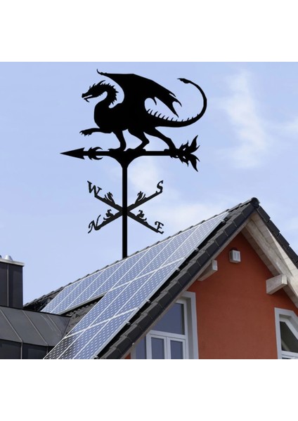 At Tarzı Paslanmaz Çelik Rüzgar Gülü Metal Rüzgar Gülü Yard Rüzgar Bahçesi Kazık Rüzgar Hızı Er Vane Ev Açık Bahçe Dekorasyonu (Yurt Dışından) indirimleri