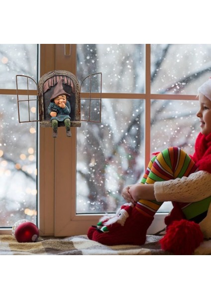 No.9 Tarzı Reçine Yaramaz Gnome Cüce Bahçe Dekorasyon Heykeli Yaşlı Adam Bark Hayalet Yüz Peri Süsleme Paskalya Açık Yaratıcı Sahne El Sanatları (Yurt Dışından) indirimleri