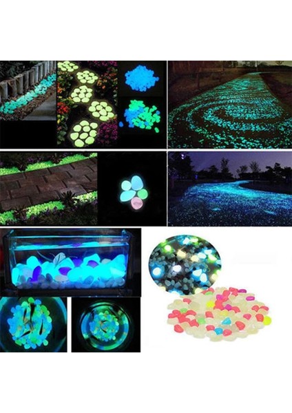 Taş Yeşili Tarzı 50 Parça x Bahçe Karanlık Taşlarda Glow Parlak Çakıllı Kayalar Taşlar Dekoratif Ev Çim Açık Balık Tankı Aydınlık Dekor (Yurt Dışından) indirimleri