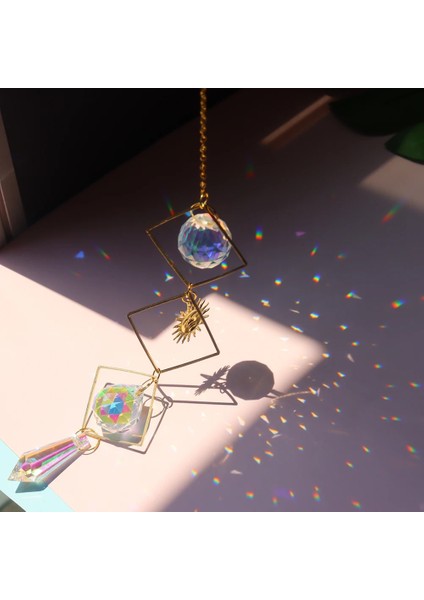 Ay Güneş 06 Stili Kristal Rüzgar Çanları Yıldız Ay Güneş Sanat Kolye Kristal Asılı Dıy El Yapımı Açık Bahçe Pencere Düğün Odası Ev Dekorasyonu (Yurt Dışından) fırsatları