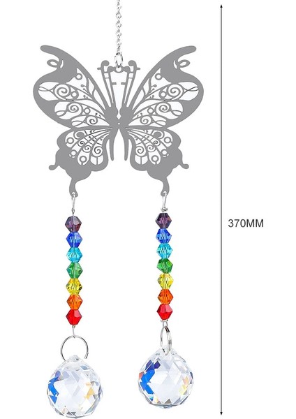 C Stili Dıy Kristal Güneş Yakalayıcılar Avize Kristaller Top Prizma Kolye Gökkuşağı Maker Asılı Çakra Cascade Sunburst (Yurt Dışından)