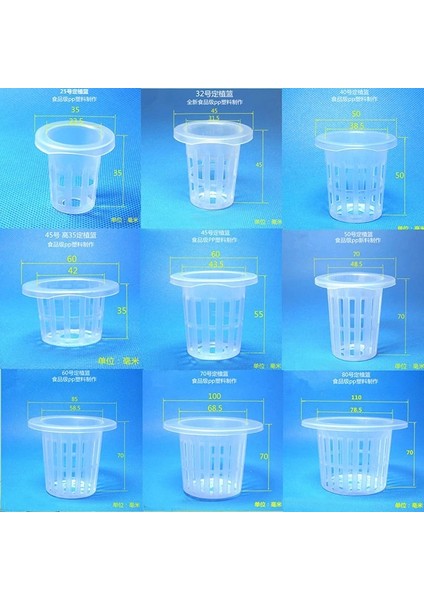 K Tarzı Mesh Pot Net Fincan Sepeti Topraksız Aeroponik Bitki Büyümek Bahçe Bahçe Aracı (Yurt Dışından) fiyatları