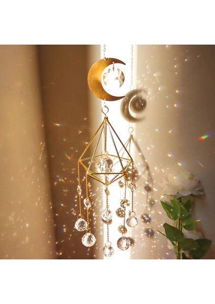 C Stili Kristaller Rüzgar Çanı Prizma Güneş Işığı Yakalayıcı El Yapımı Mücevherat Bahçe Asılı Kolye Süsleme Pencere Perde Ev Dekorasyonu (Yurt Dışından) fiyatları