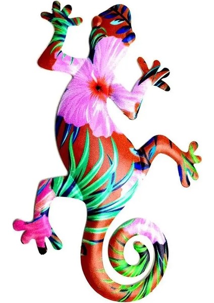 E Stili Metal Gecko Duvar Dekoru Gecko Sanat Zanaat Heykeller Kertenkele Açık Arka Bahçe Sundurma Çim Çit Bahçe Duvar Dekorasyonu Ev Dekor (Yurt Dışından) fırsatları
