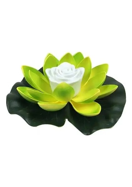 Luoditong Shop Yeşil 18CM Tarzı cm Yapay Yüzen Lotus Güneş Enerjili Gece Lambası LED Enerji Tasarruflu Lotus Lambası Bahçe Havuzu Gölet Çeşmesi Dekorasyonu (Yurt Dışından)