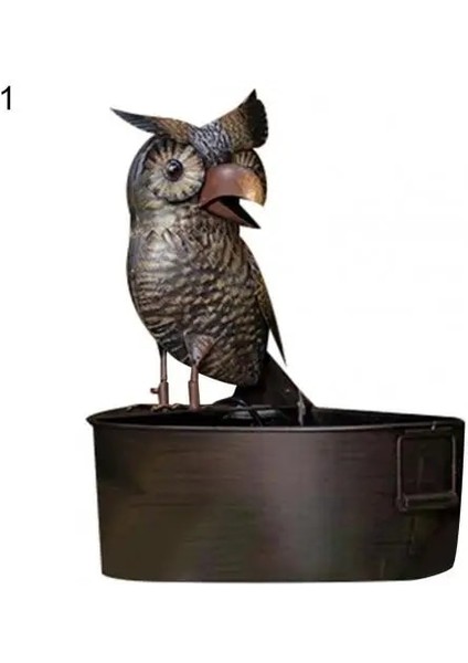 No.1 Tarzı Su Çeşmesi Oynak Rustik Görünüm Reçine Metal Kuş Bahçe Dekor Çeşmesi Canlı Kuş Şekli Yard Sanat Dekor Su Çeşmesi Açık (Yurt Dışından)