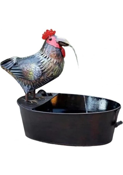 No.1 Tarzı Su Çeşmesi Oynak Rustik Görünüm Reçine Metal Kuş Bahçe Dekor Çeşmesi Canlı Kuş Şekli Yard Sanat Dekor Su Çeşmesi Açık (Yurt Dışından) modelleri