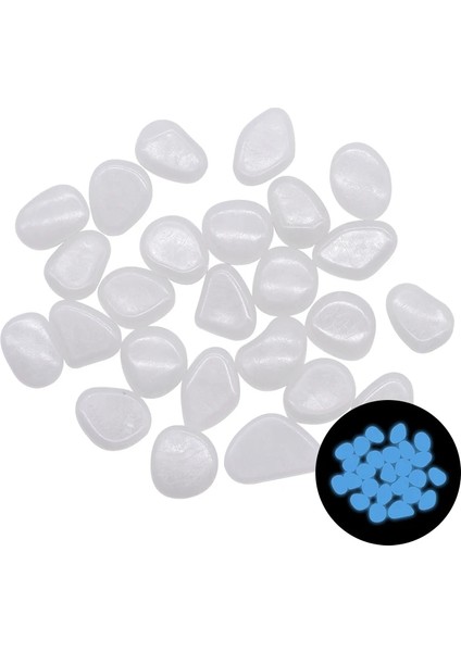 B01 Stili 25 Adet Adet Taş Parlayan Aydınlık Karanlıkta Parlayan Bahçe Çakıl Taşları Parlayan Taşlar Kayalar Açık Havuz Yürüyüş Yolları Patio Çim Süslemeleri (Yurt Dışından)