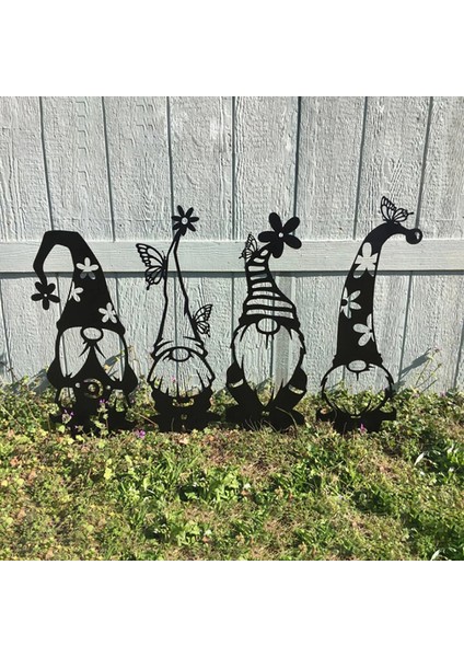 T-1 Adet Tarzı Bahçe Dekorasyonu Metal Cüceler Bahis Sanatı Siluetleri Ağaç Dekoru Çelik Gnome Açık Bahçe Tabelası Aksesuarları Dekorasyon De Jardin (Yurt Dışından) fiyatları