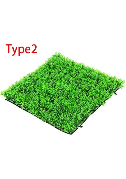 No.2 Tarzı Yapay Çim Mat Sahte Yosun Peyzaj Plastik Dekorasyon Akvaryum Balık Tankı Simülasyon Su Bitkileri Çim Çim Yeşil Çim (Yurt Dışından)