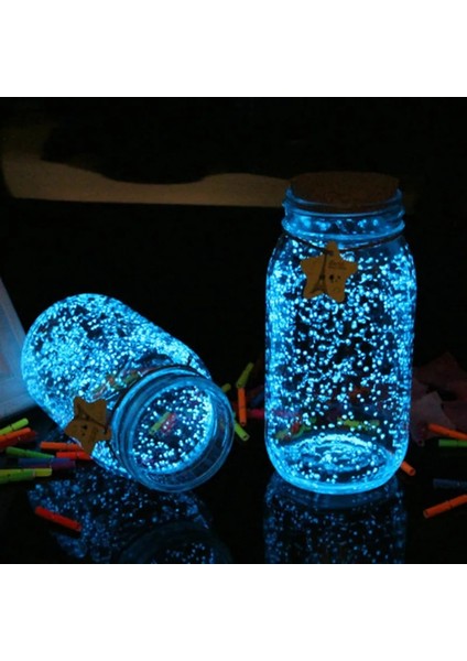Turkuaz Tarzı 10G Parti Dıy Floresan Aydınlık Parçacıklar Glow Pigment Parlak Çakıl Noctilucent Kum Karanlıkta Parlayan Kum Tozu El (Yurt Dışından)