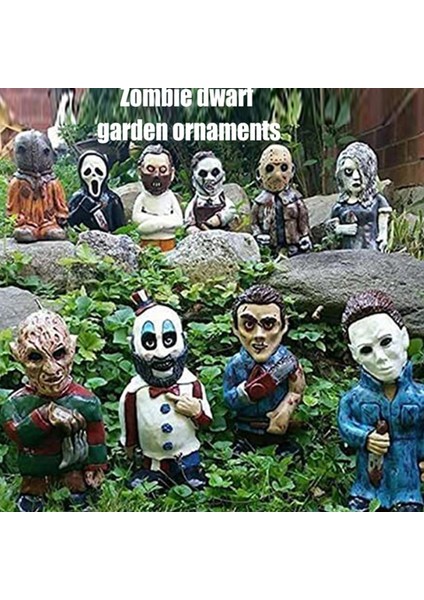B Tarzı H Film Bahçe Cüceler Kabus Heykeli Reçine Figürler Açık Dekorasyon Zombi Cüce Heykeli Paskalya Yaratıcı Sahne El Sanatları (Yurt Dışından) modelleri